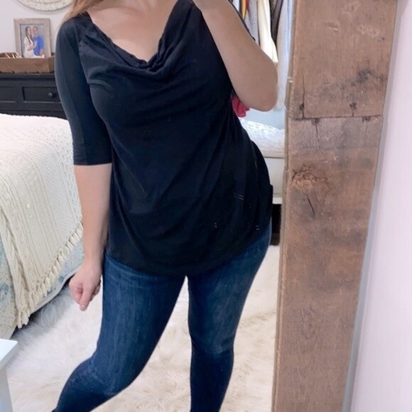 Garnet hill black top size small - Picture 3 of 6